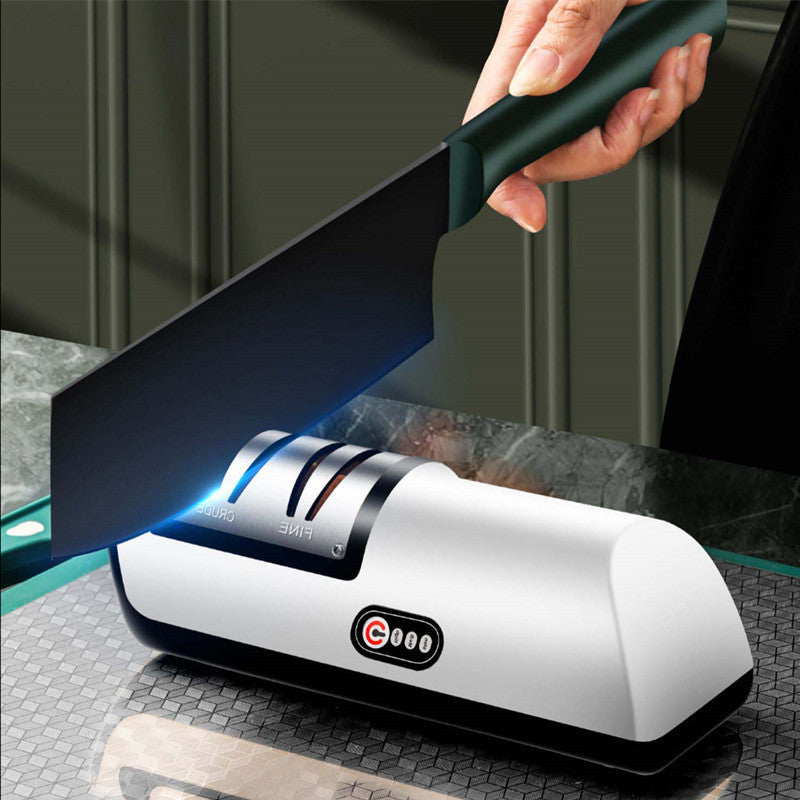 Usb Afilador de cuchillos eléctrico recargable SB, herramienta de cocina automática y ajustable para afilar rápidamente cuchillos, tijeras y amoladoras.