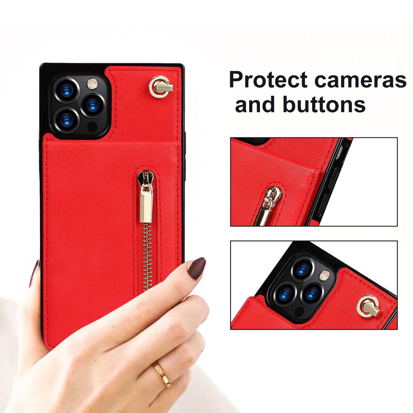 Funda para teléfono con cremallera Funda para teléfono bandolera