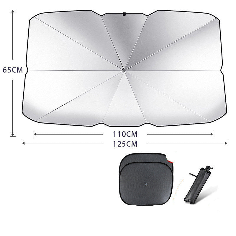 Parasol plegable para parabrisas de coche, protección UV, aislamiento térmico, cubierta para ventana delantera, protector interior, gadgets de verano