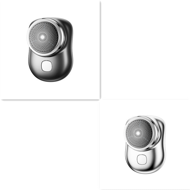 Mini afeitadora facial inalámbrica portátil, recargable por USB, eléctrica, en seco y húmedo, sin dolor, tamaño pequeño, para hombres.