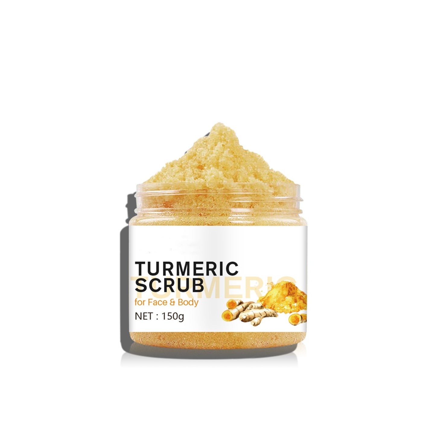 Exfoliante de cúrcuma suaviza el cuidado corporal irritado