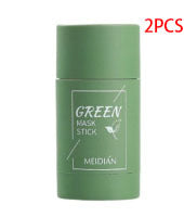 Mascarilla limpiadora de té verde, barra de arcilla, control de grasa, antiacné, blanqueadora, mascarilla de algas marinas, cuidado de la piel