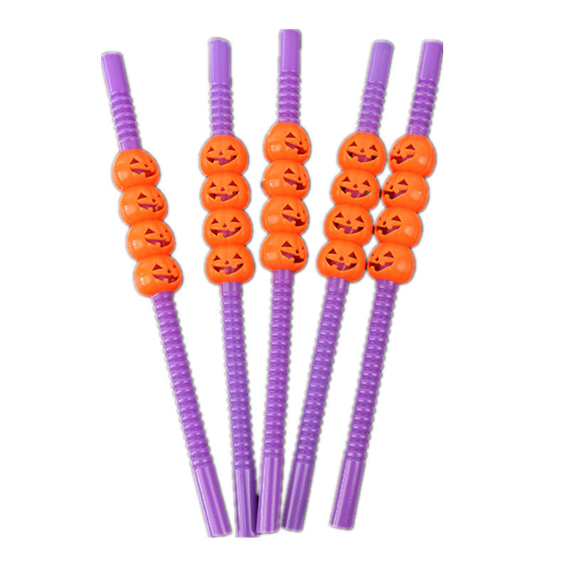 Pajitas de plástico de Halloween