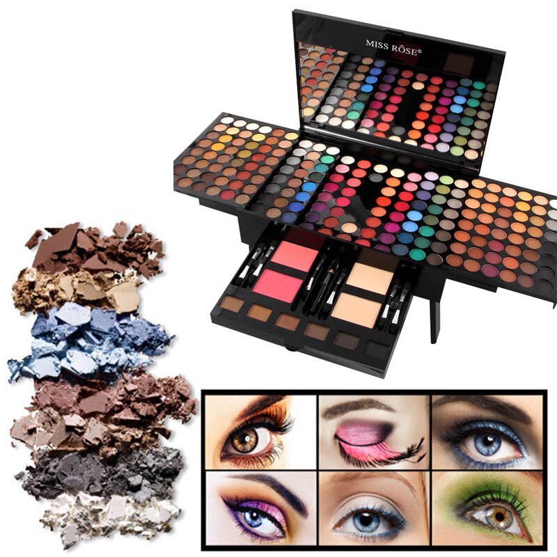 Paleta de maquillaje personalizada con forma de piano, 180 colores, sombras de ojos y rubor
