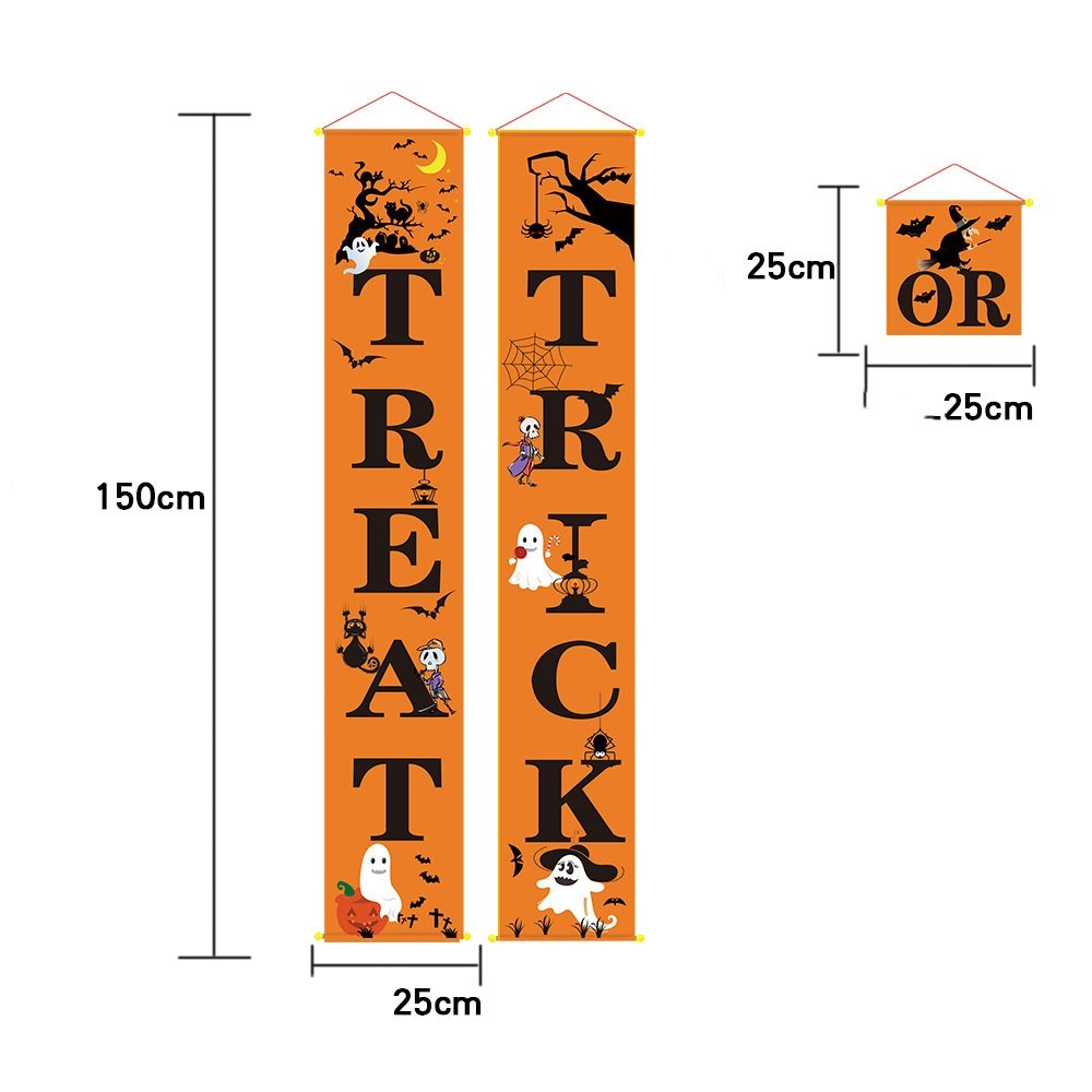 Banner de decoración de Halloween para exteriores con pares de Halloween