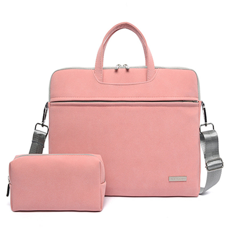 Bolso de piel sintética para portátil, maletín para MacBook Air de 13,3, 14 y 15,6 pulgadas.