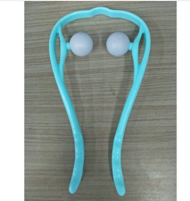 Masajeador de cuello manual de seis ruedas con rodillos de masaje para aliviar el dolor.