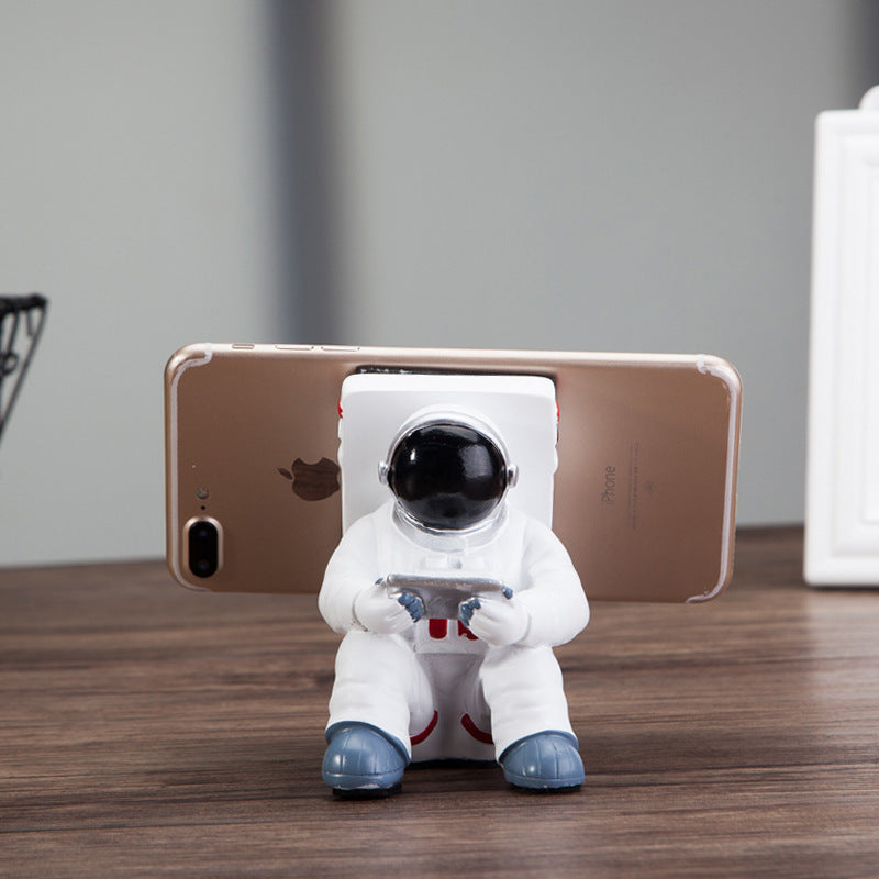Soporte para teléfono móvil con diseño de astronauta, ideal para estudiantes, ideal como regalo creativo, decoración de escritorio pequeña.