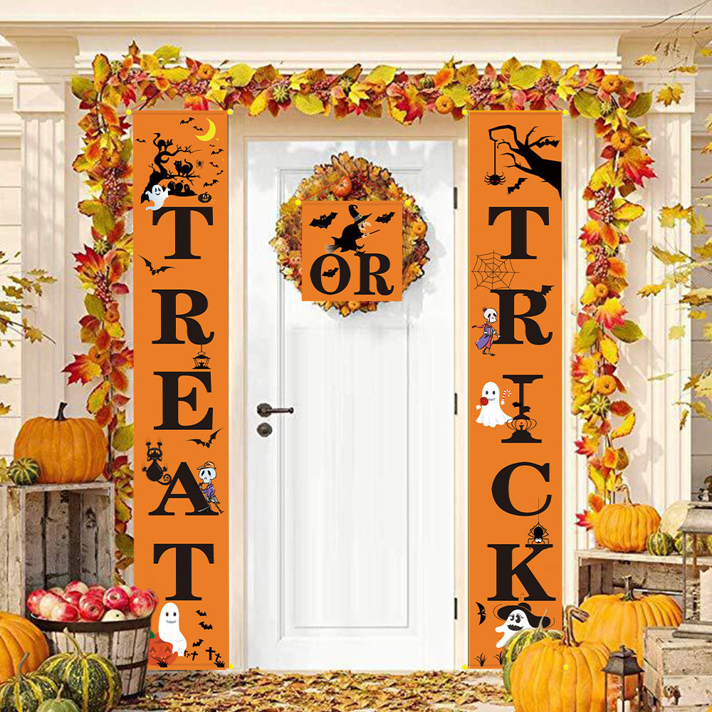 Banner de decoración de Halloween para exteriores con pares de Halloween