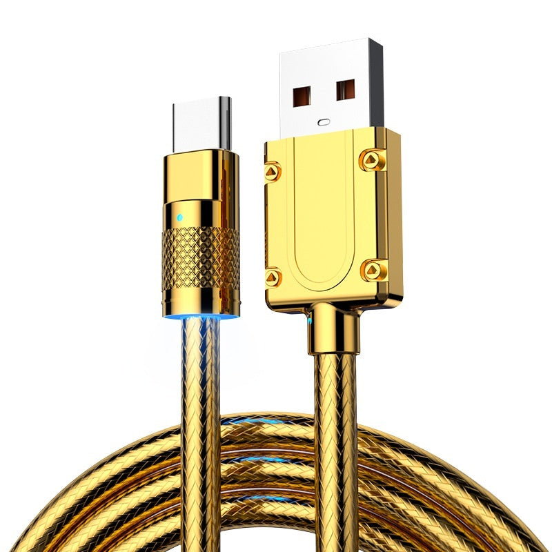 Cable de carga ultrarrápido de 120 W para coche con núcleo de cobre puro