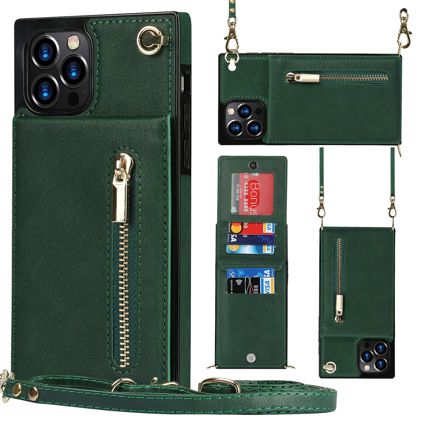 Funda para teléfono con cremallera Funda para teléfono bandolera