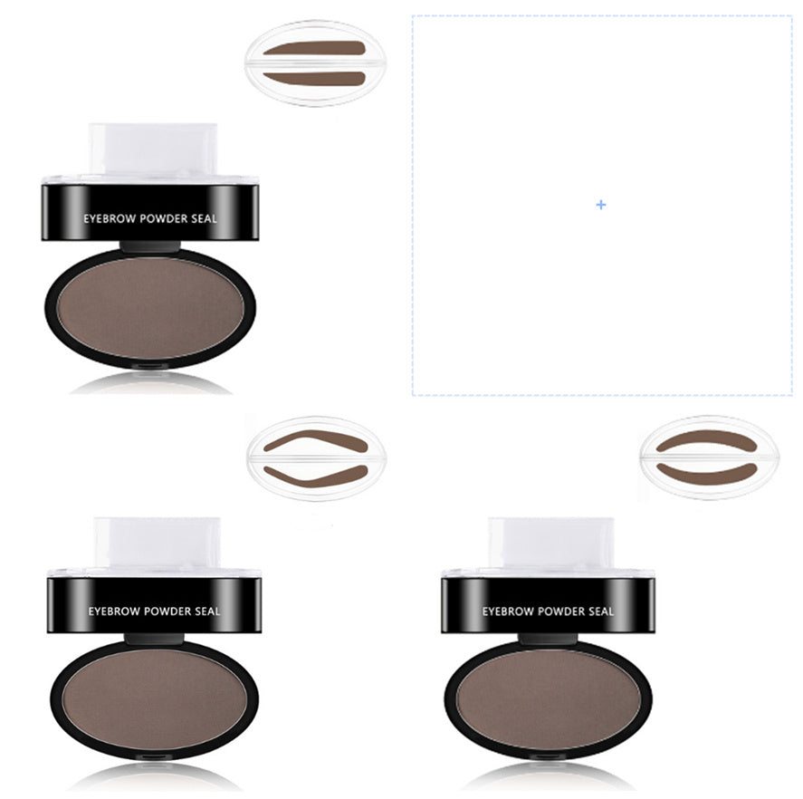 Kit de plantillas para tintar y sellar cejas en polvo, cosméticos, maquillaje profesional, resistente al agua, para realzar las cejas.