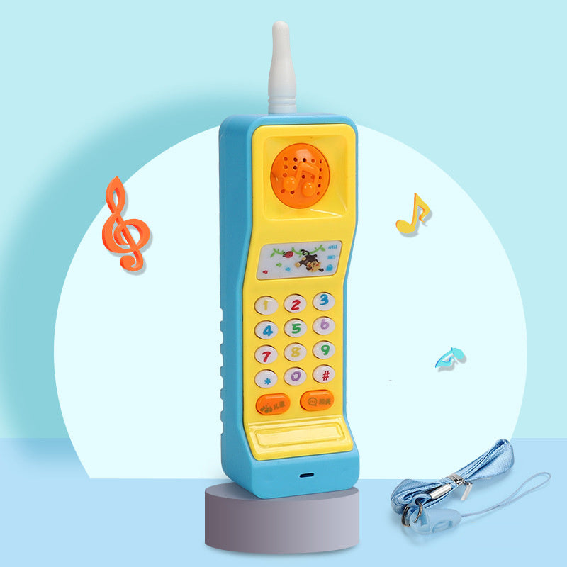 Juguete para teléfono móvil de rábano de música de simulación para niños