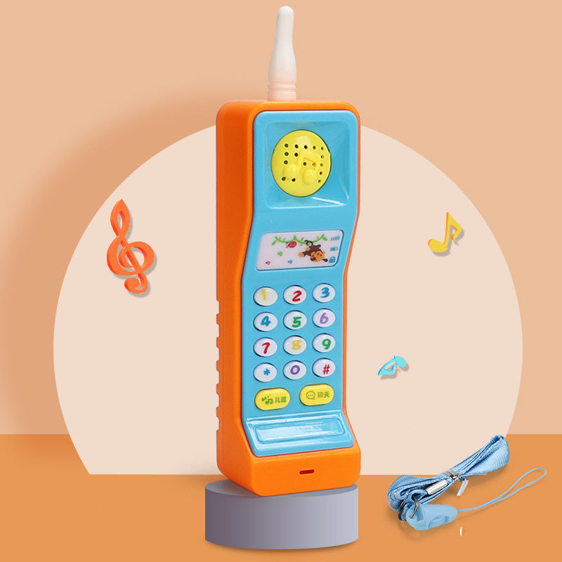 Juguete para teléfono móvil de rábano de música de simulación para niños