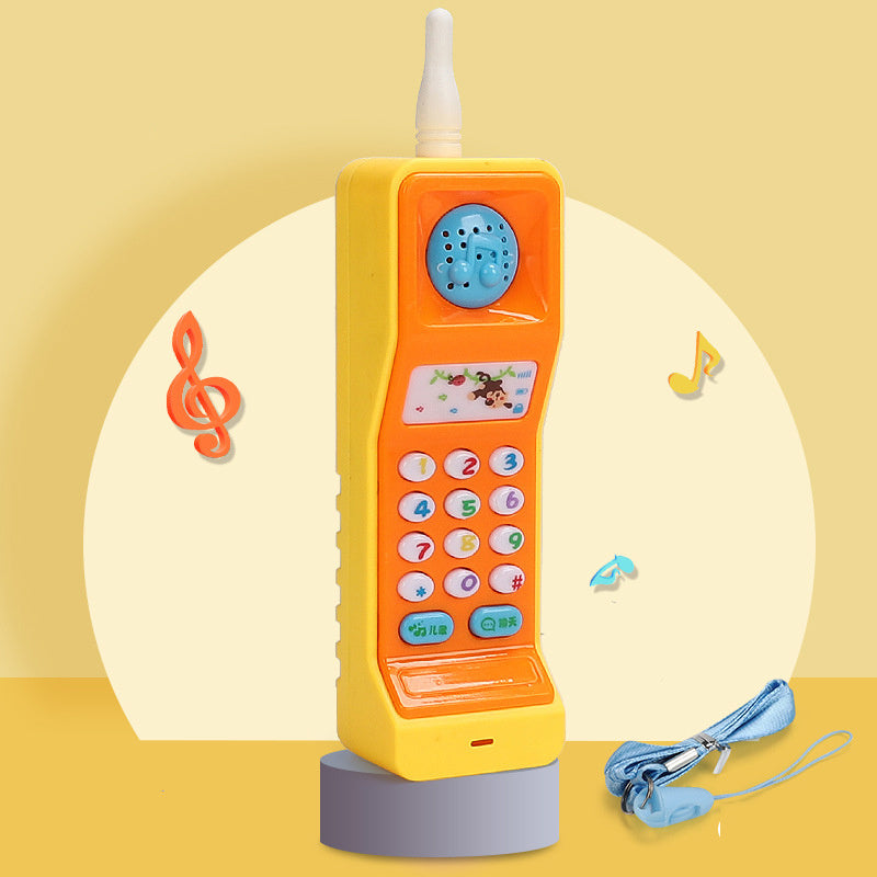 Juguete para teléfono móvil de rábano de música de simulación para niños