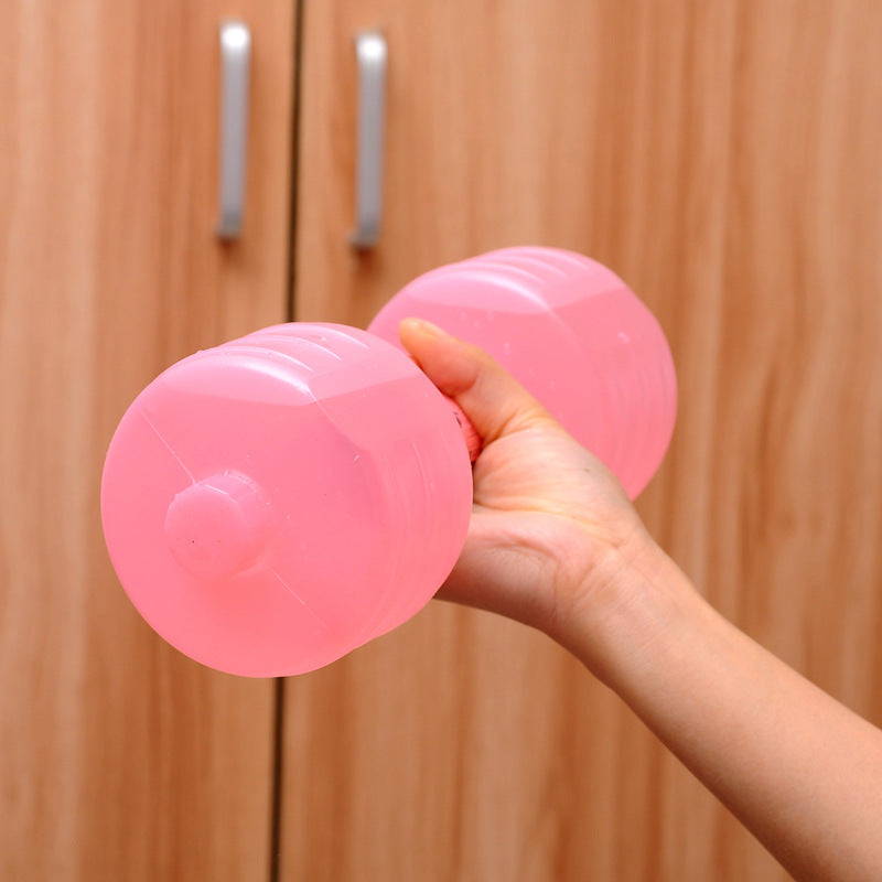 Mancuernas de agua para culturismo, pesas para adelgazar, fitness, equipo de gimnasio, yoga para entrenamiento, deporte, botella de plástico, ejercicio.