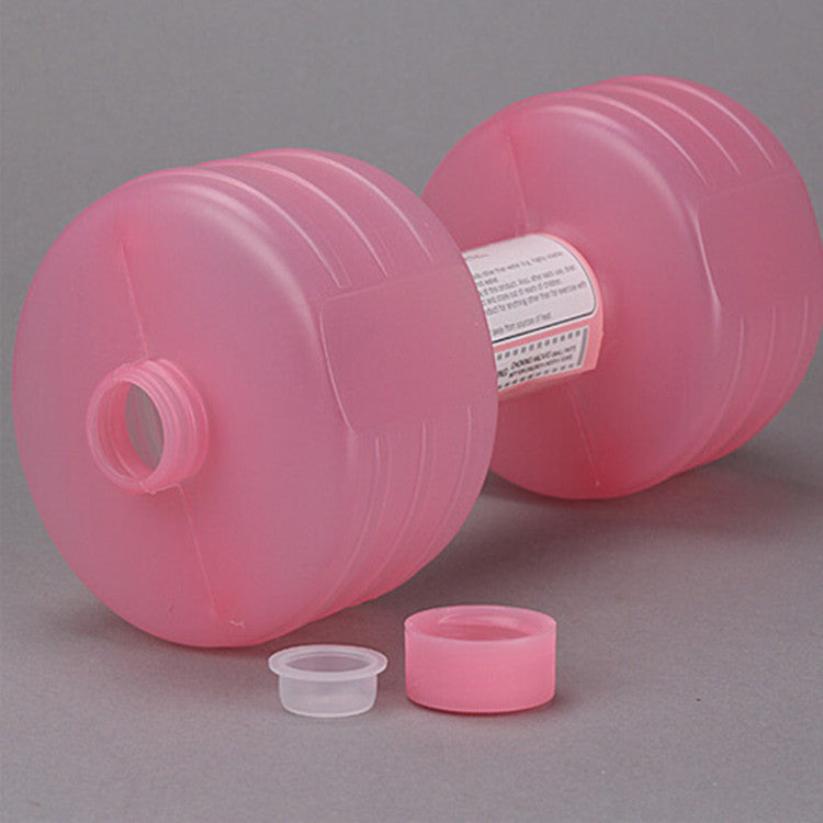 Mancuernas de agua para culturismo, pesas para adelgazar, fitness, equipo de gimnasio, yoga para entrenamiento, deporte, botella de plástico, ejercicio.
