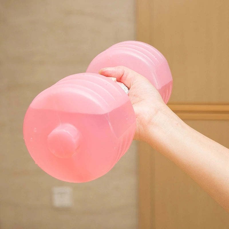 Mancuernas de agua para culturismo, pesas para adelgazar, fitness, equipo de gimnasio, yoga para entrenamiento, deporte, botella de plástico, ejercicio.