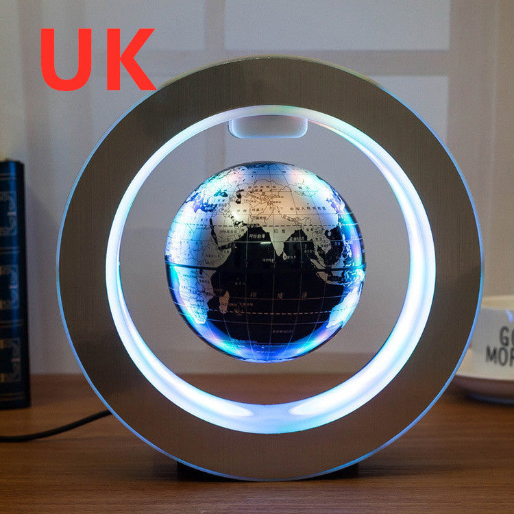Globo flotante con mapa del mundo LED redondo, luz de levitación magnética, antigravedad, mágico