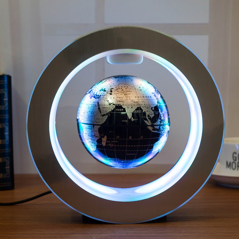 Globo flotante con mapa del mundo LED redondo, luz de levitación magnética, antigravedad, mágico