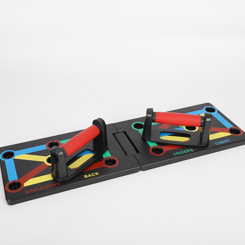 Soporte para tabla de flexiones con nueve funciones para gimnasios de interior