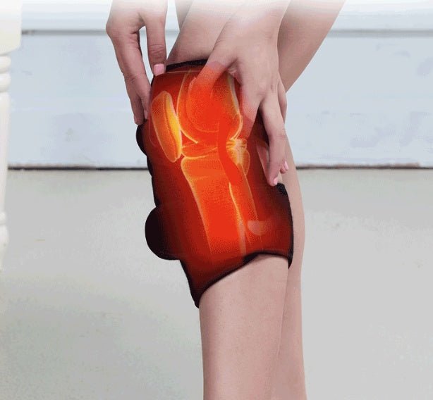 Masajeador eléctrico de rodilla con calefacción por infrarrojos, terapia de vibración, máquina de fisioterapia, masajeador para aliviar el dolor.