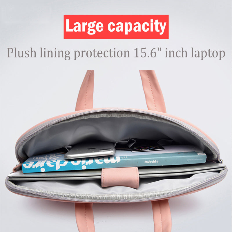 Bolso de piel sintética para portátil, maletín para MacBook Air de 13,3, 14 y 15,6 pulgadas.