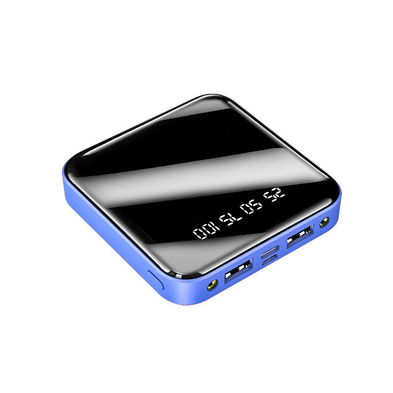 Mini banco de energía de 20000 mAh con pantalla digital y espejo portátil