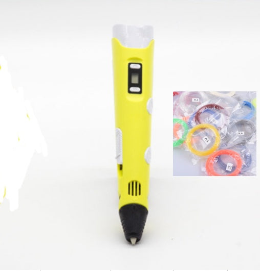 Bolígrafo de impresión 3D, bolígrafo 3D de dos generaciones, grafiti, pincel estereoscópico 3D, rompecabezas para niños, juguetes de pintura