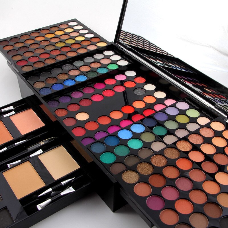 Paleta de maquillaje personalizada con forma de piano, 180 colores, sombras de ojos y rubor