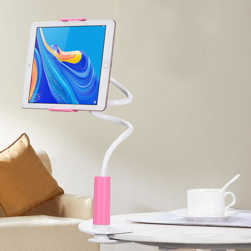 Soporte flexible para teléfono móvil y tableta con base en espiral de 360 grados