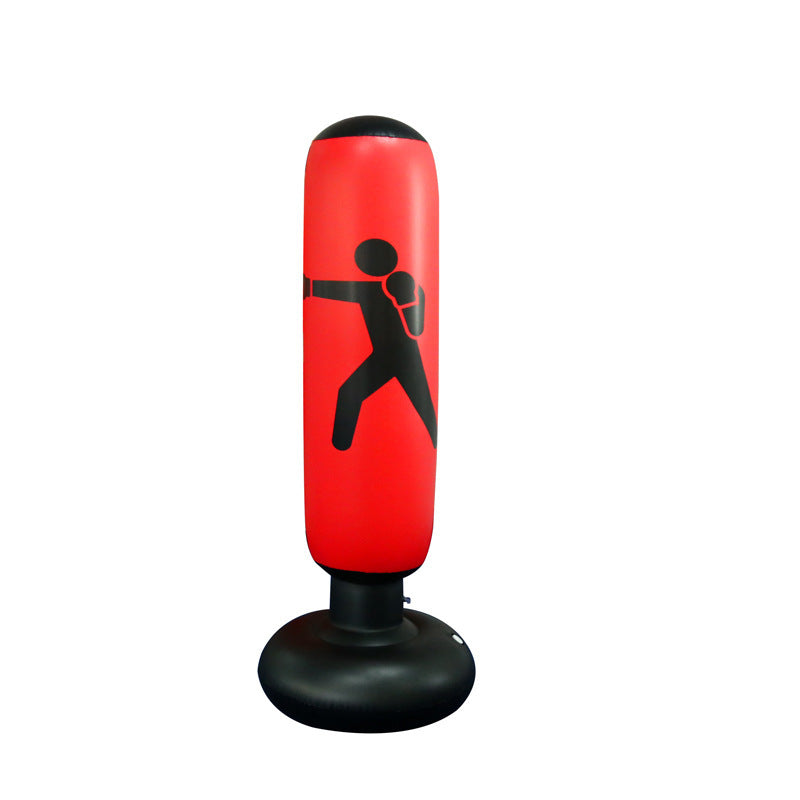 Columna de boxeo inflable para fitness, columna de lucha, saco de arena, juguete de ventilación vertical