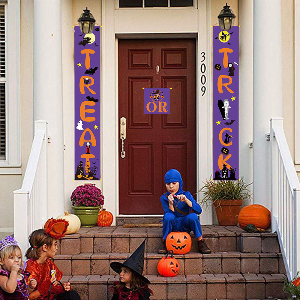 Banner de decoración de Halloween para exteriores con pares de Halloween