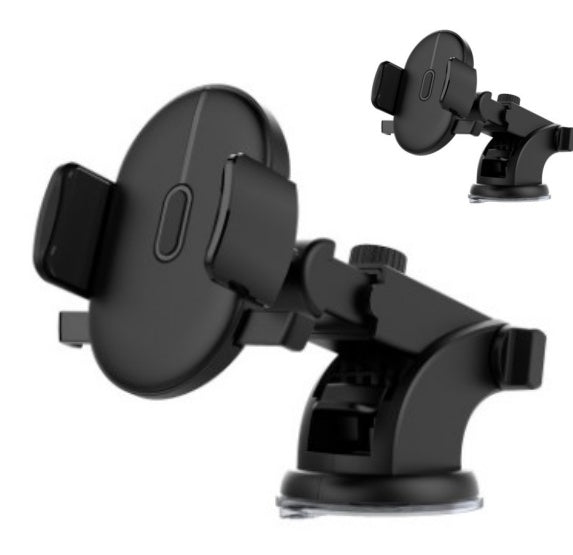 Soporte para teléfono de coche con varilla larga telescópica y ventosa para salpicadero de coche.