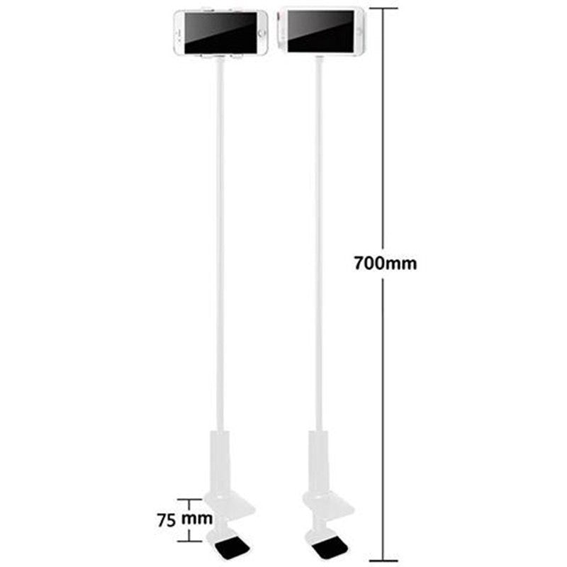 Soporte flexible para teléfono móvil y tableta con base en espiral de 360 grados