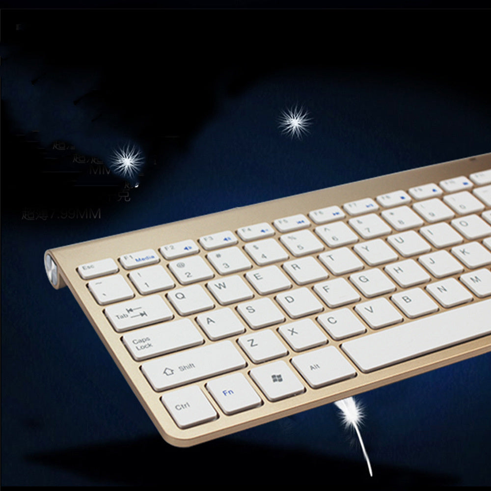 Teclado y ratón inalámbricos de 2,4G, portátiles, mini, para portátiles, Mac, PC de escritorio, Smart TV, PS4.