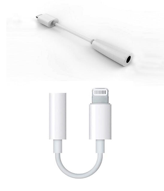 Compatible con Apple, adaptador de auriculares para iPhone 7, cable convertidor de auriculares Lightning a audio de 3,5 mm.