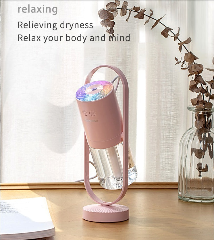 Humidificador de aire USB Magic Shadow para el hogar con luces, generador de niebla ultrasónico para coche.