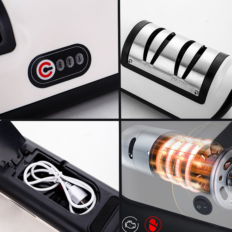 Usb Afilador de cuchillos eléctrico recargable SB, herramienta de cocina automática y ajustable para afilar rápidamente cuchillos, tijeras y amoladoras.
