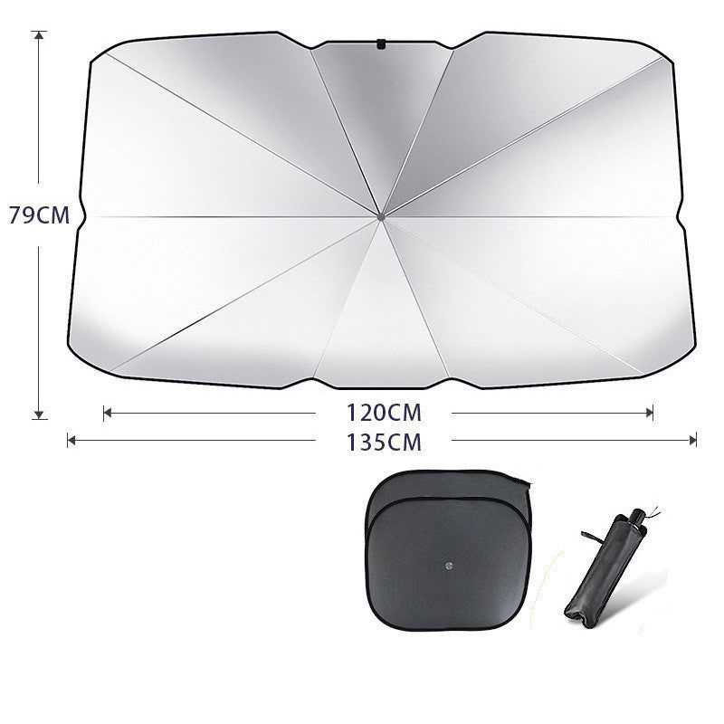 Parasol plegable para parabrisas de coche, protección UV, aislamiento térmico, cubierta para ventana delantera, protector interior, gadgets de verano