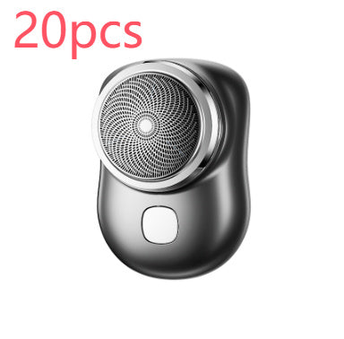 Mini afeitadora facial inalámbrica portátil, recargable por USB, eléctrica, en seco y húmedo, sin dolor, tamaño pequeño, para hombres.