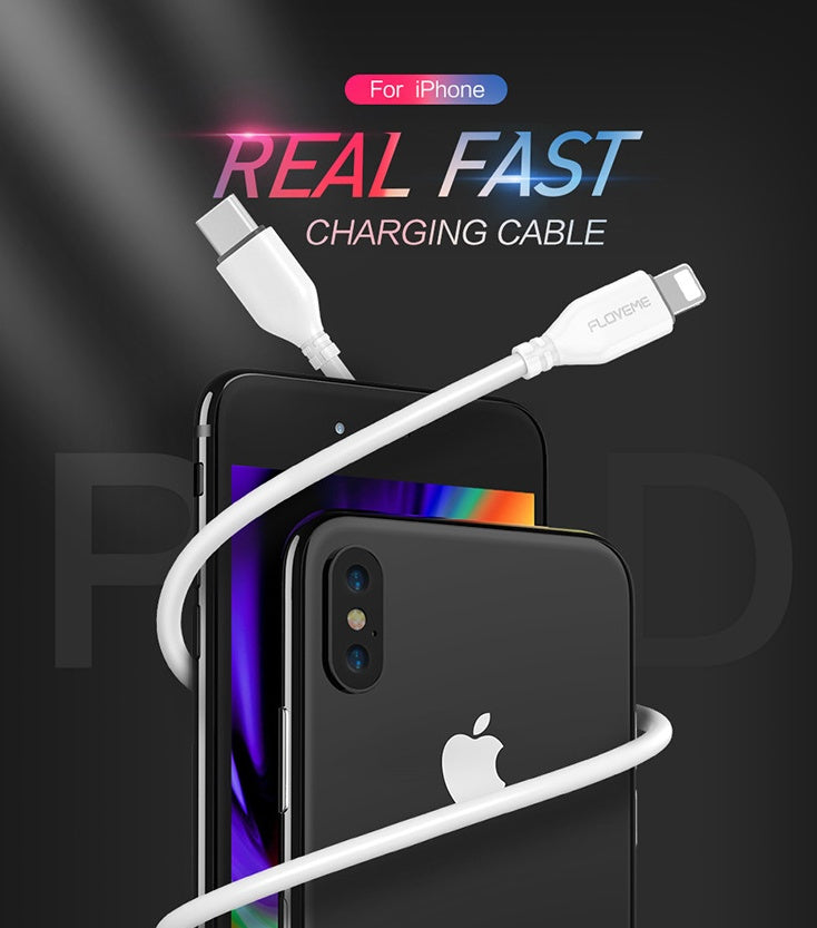Cable USB-C a Lightning ultrarrápido