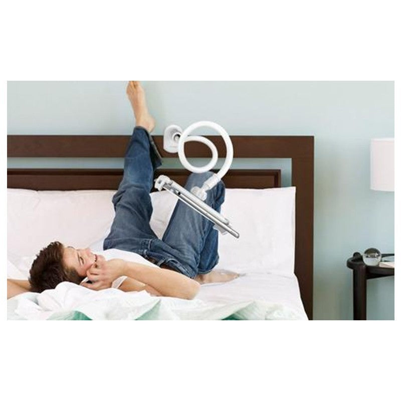 Soporte flexible para teléfono móvil y tableta con base en espiral de 360 grados