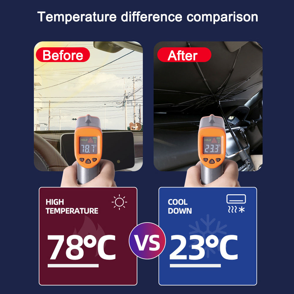 Parasol plegable para parabrisas de coche, protección UV, aislamiento térmico, cubierta para ventana delantera, protector interior, gadgets de verano