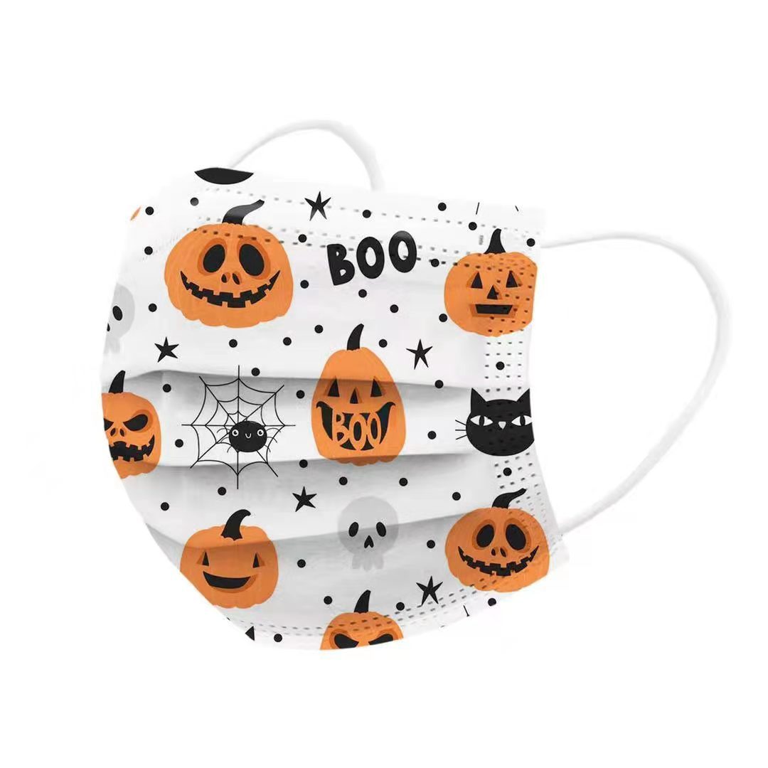 Máscaras de Halloween Máscaras planas con estampado de Halloween