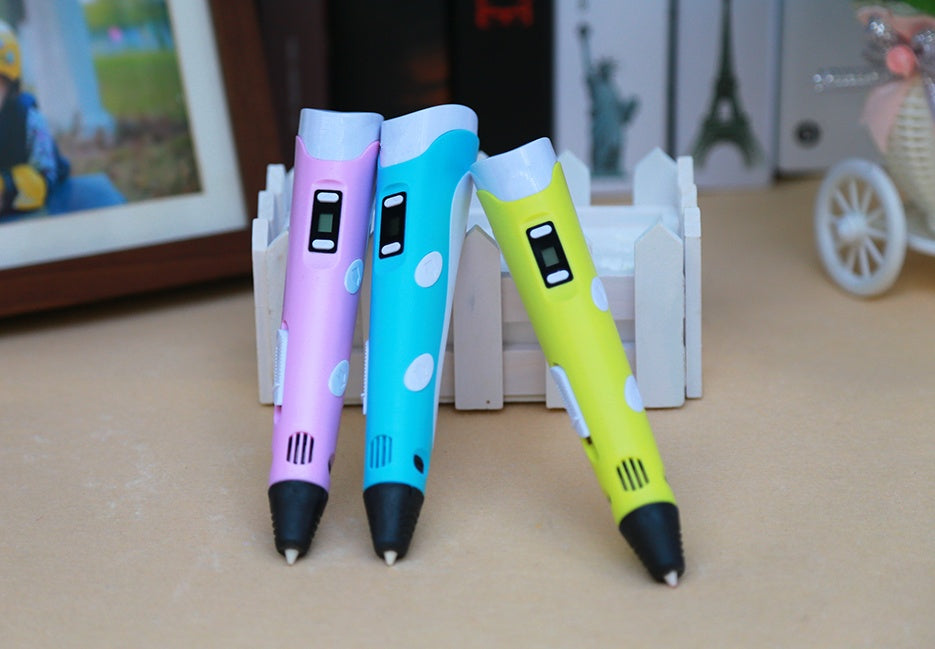 Bolígrafo de impresión 3D, bolígrafo 3D de dos generaciones, grafiti, pincel estereoscópico 3D, rompecabezas para niños, juguetes de pintura