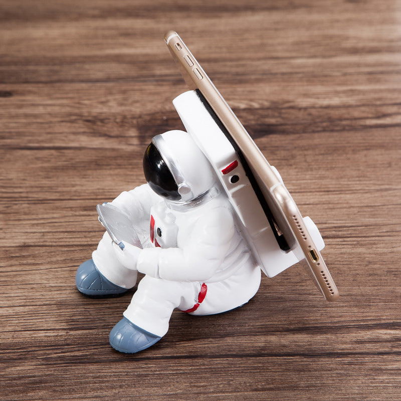 Soporte para teléfono móvil con diseño de astronauta, ideal para estudiantes, ideal como regalo creativo, decoración de escritorio pequeña.