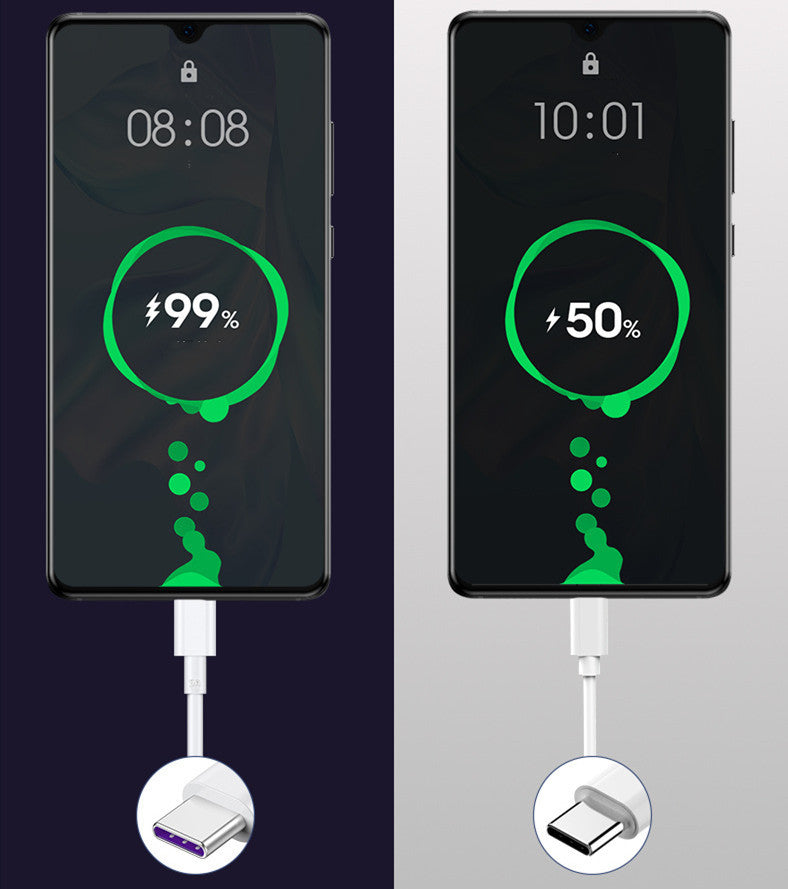 Cable de datos para teléfono móvil con un solo cabezal USB de carga ultrarrápida
