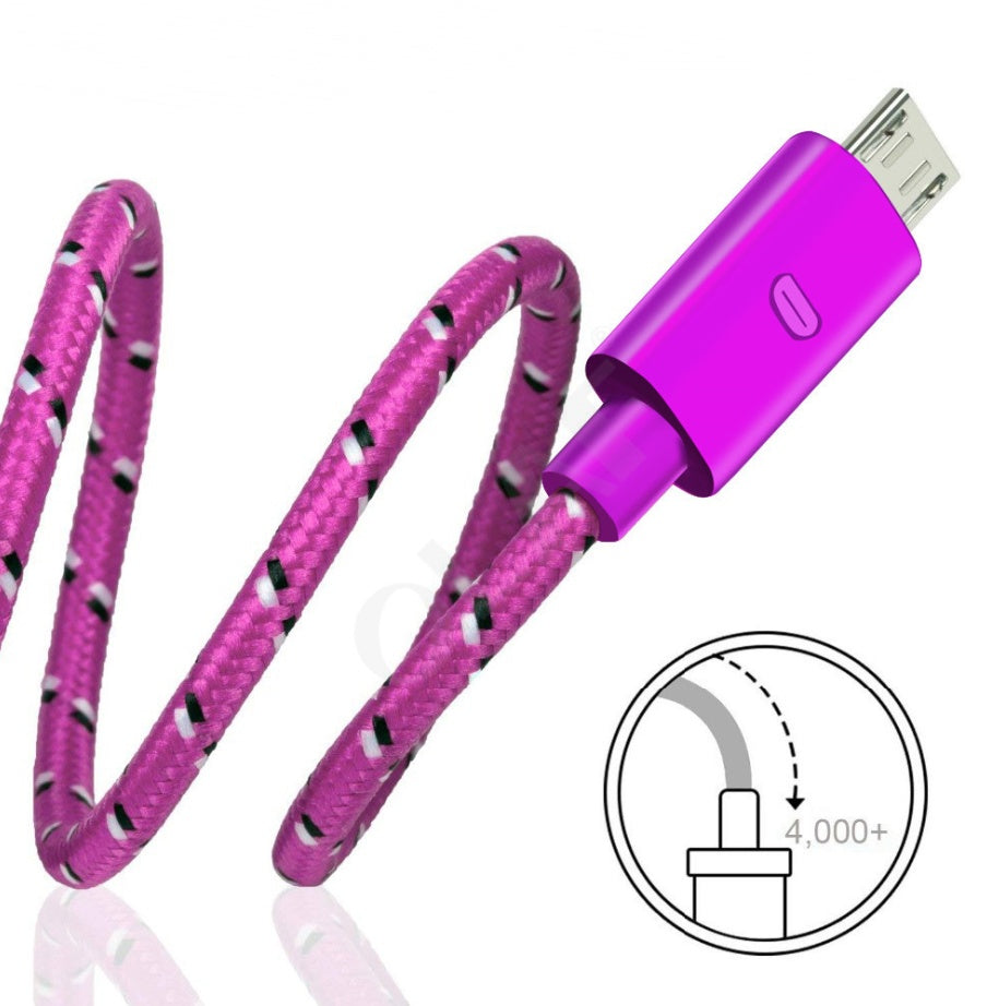 Cable de datos de tela de nailon tejido