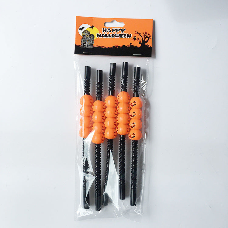 Pajitas de plástico de Halloween
